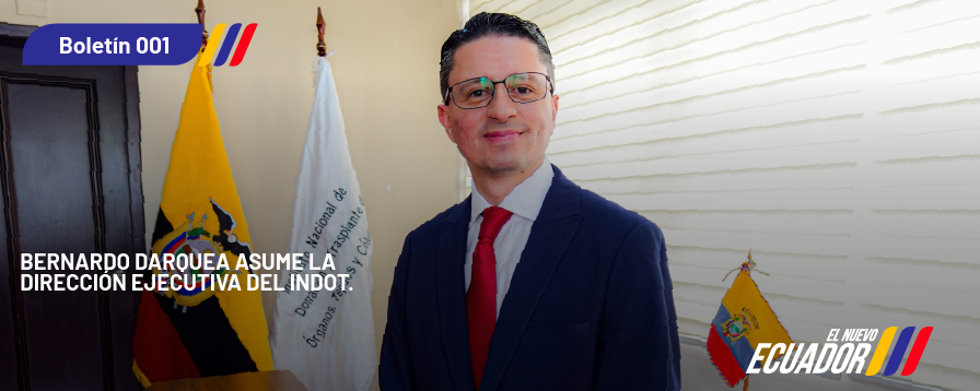 Bernardo Darquea asume la Dirección Ejecutiva del INDOT.